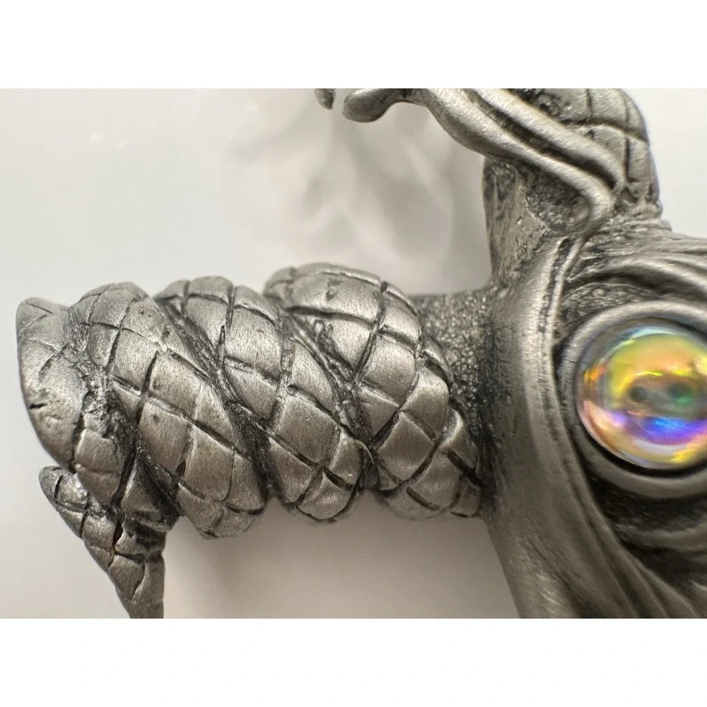 Dragon Sword Pewter Pin Medieval Gothic Vintage JJ Jonette‎ Fantasy